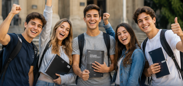 Estudiantes felices
